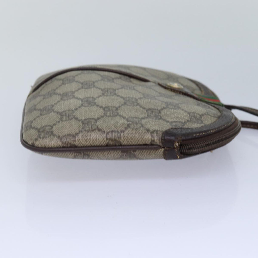 GUCCI GG Supreme Web Sherry Line Shoulder Bag PVC Beige 904 02 047 ti2026