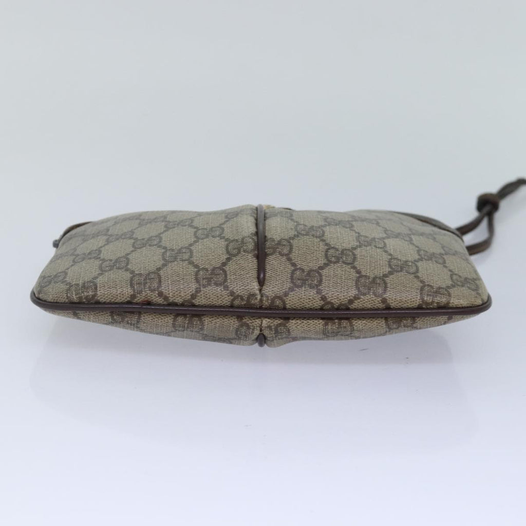 GUCCI GG Supreme Web Sherry Line Shoulder Bag PVC Beige 904 02 047 ti2026