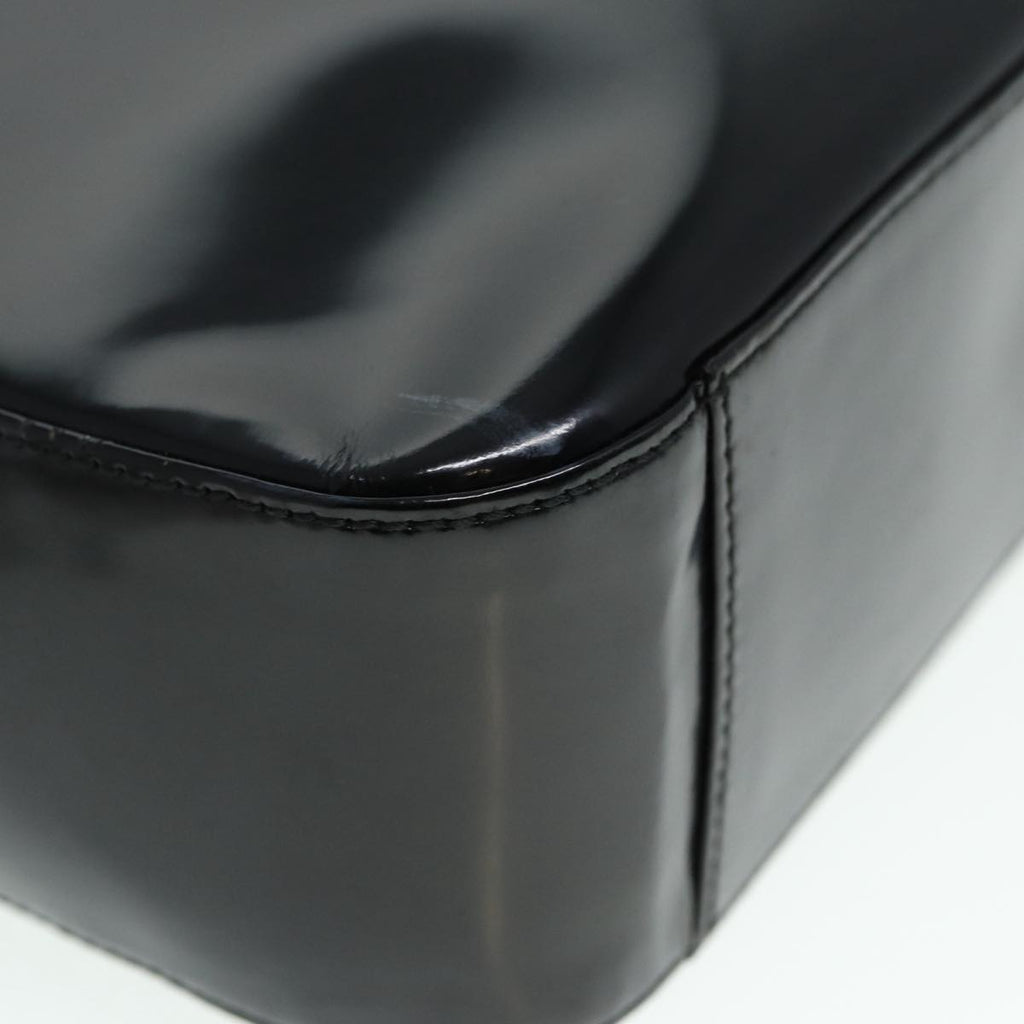 GUCCI Shoulder Bag Patent leather Black Silver 000 1186 0506 ti2031