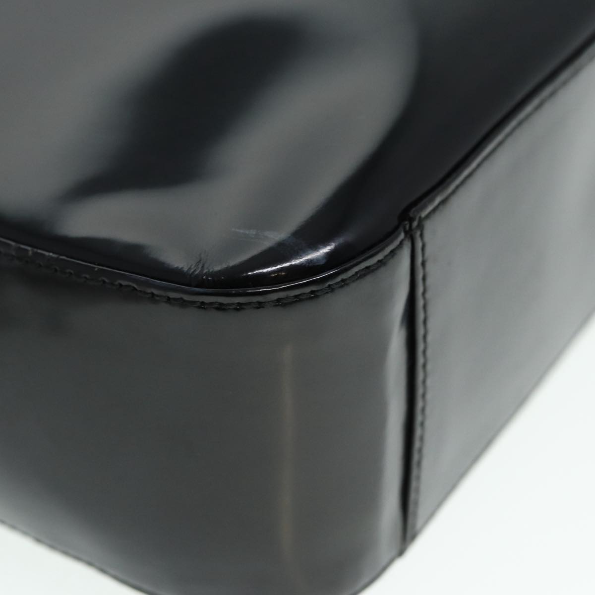 GUCCI Shoulder Bag Patent leather Black Silver 000 1186 0506 ti2031