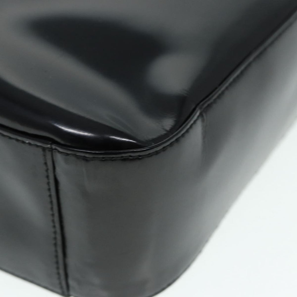 GUCCI Shoulder Bag Patent leather Black Silver 000 1186 0506 ti2031