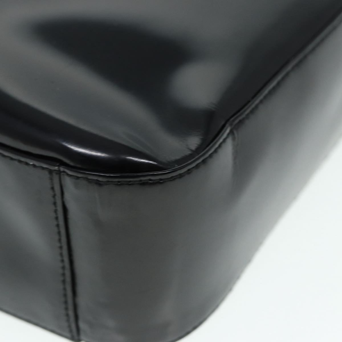 GUCCI Shoulder Bag Patent leather Black Silver 000 1186 0506 ti2031