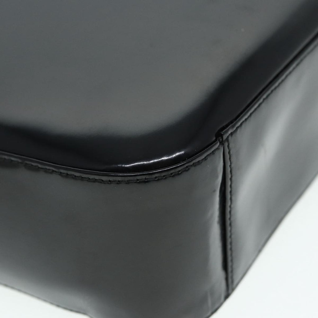 GUCCI Shoulder Bag Patent leather Black Silver 000 1186 0506 ti2031