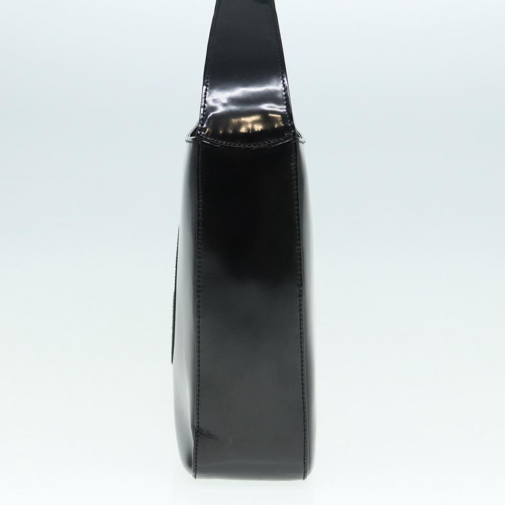 GUCCI Shoulder Bag Patent leather Black Silver 000 1186 0506 ti2031