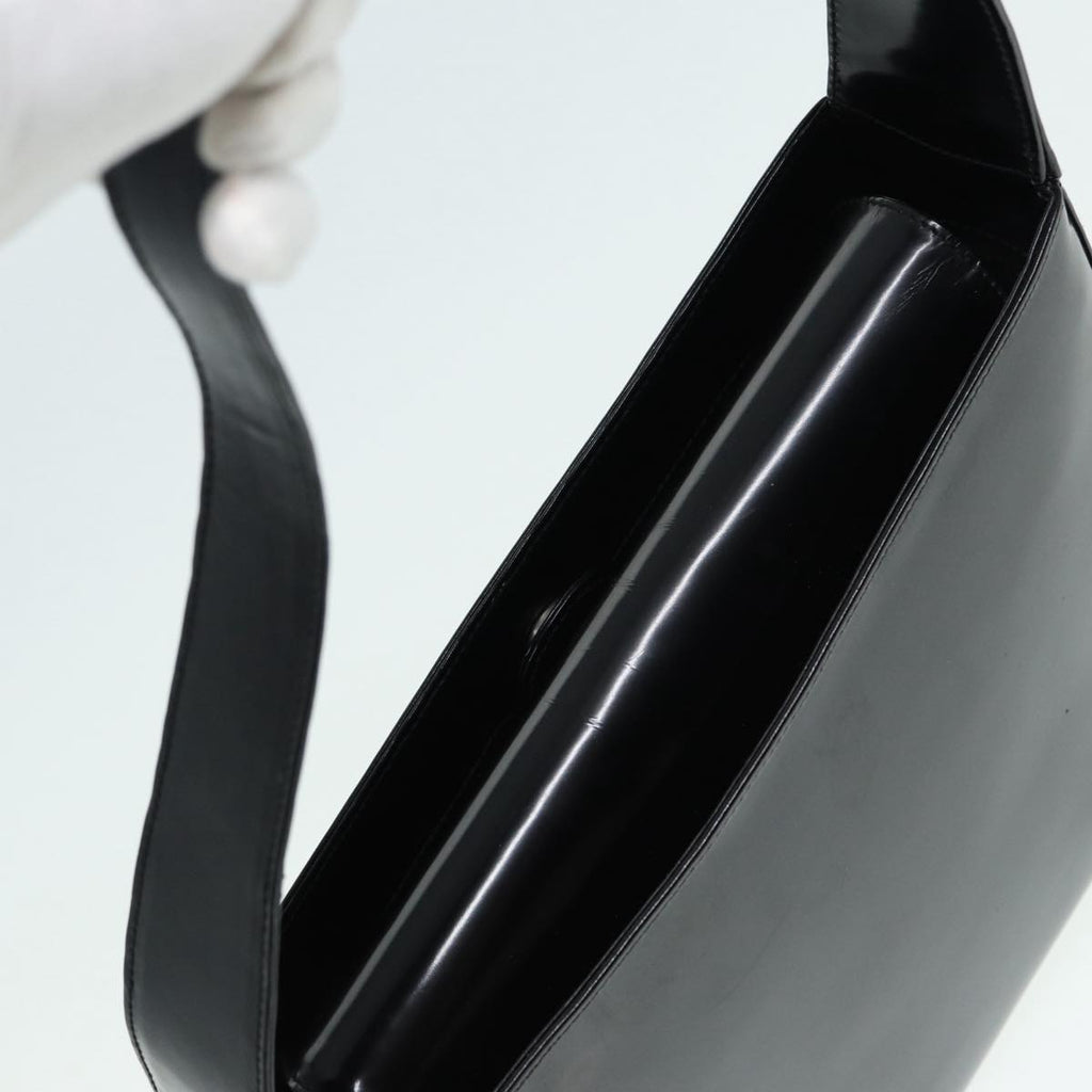 GUCCI Shoulder Bag Patent leather Black Silver 000 1186 0506 ti2031