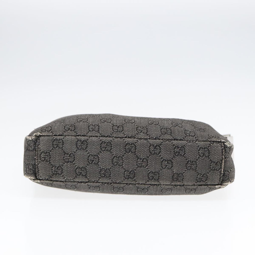 GUCCI GG Canvas Shoulder Bag Gray Silver 35098 ti2032