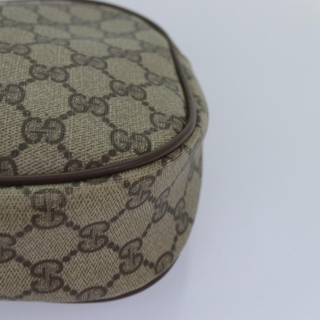 GUCCI GG Supreme Web Sherry Line Clutch Bag PVC Beige Red 89 01 034 ti2044