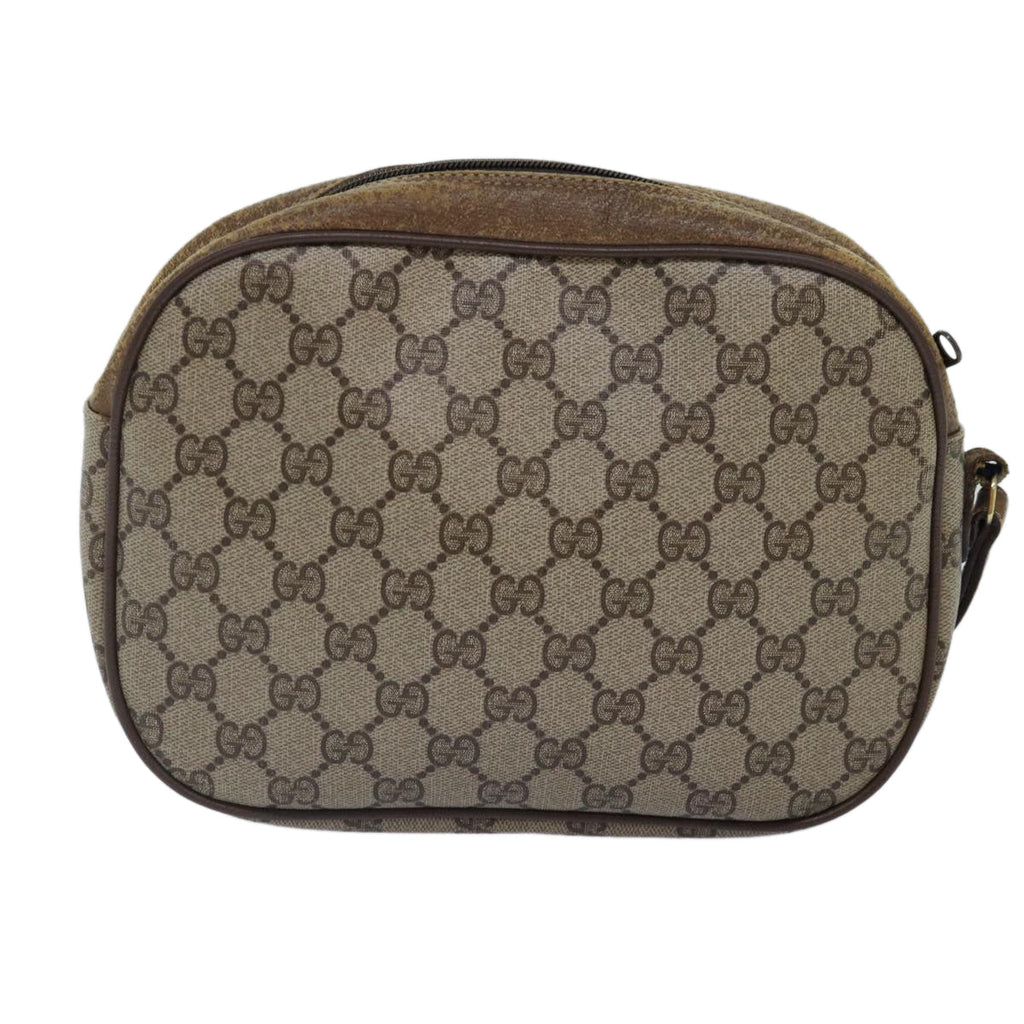 GUCCI GG Supreme Web Sherry Line Clutch Bag PVC Beige Red 89 01 034 ti2044