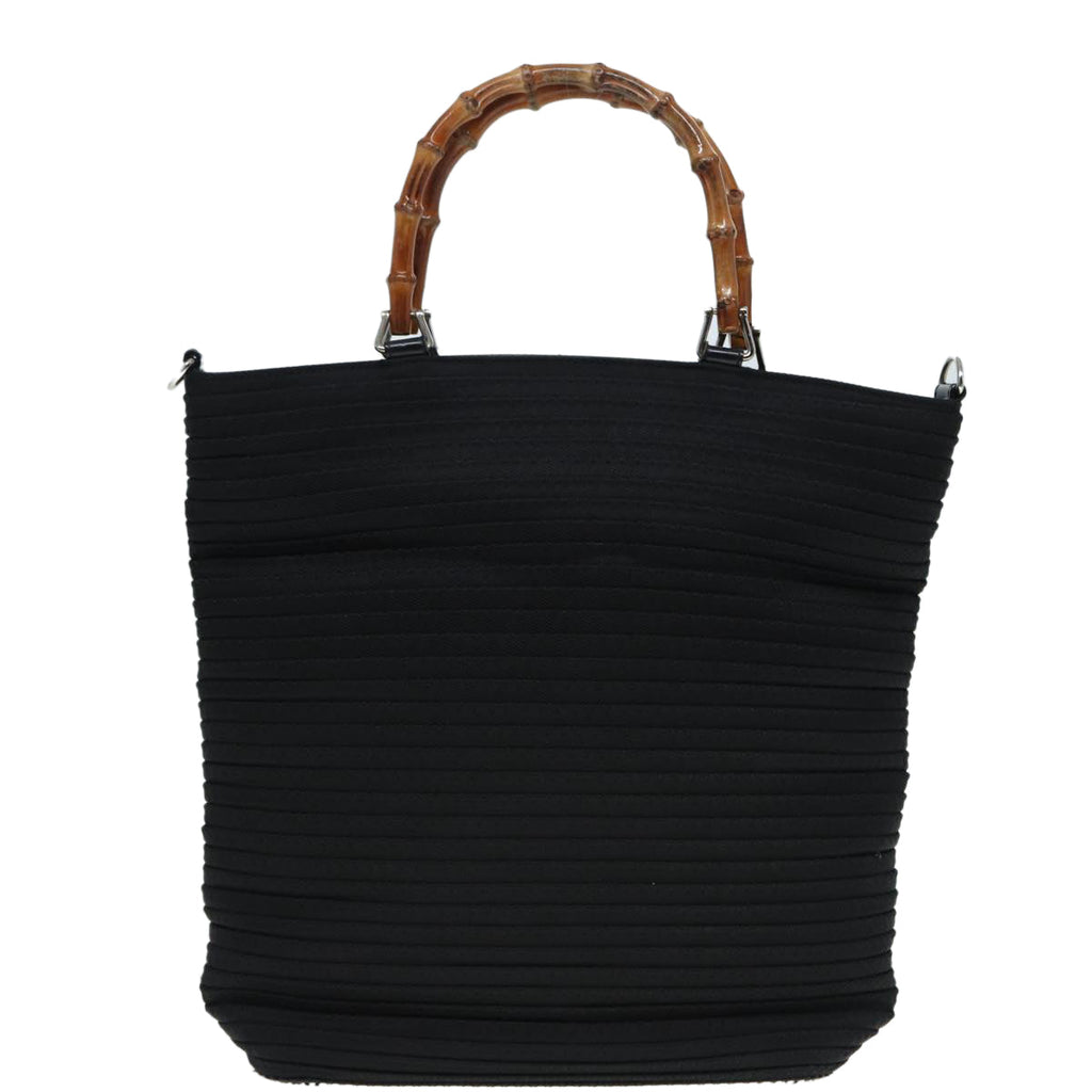 GUCCI Bamboo Shoulder Bag Nylon 2way Black 002 1998 0441 ti2050