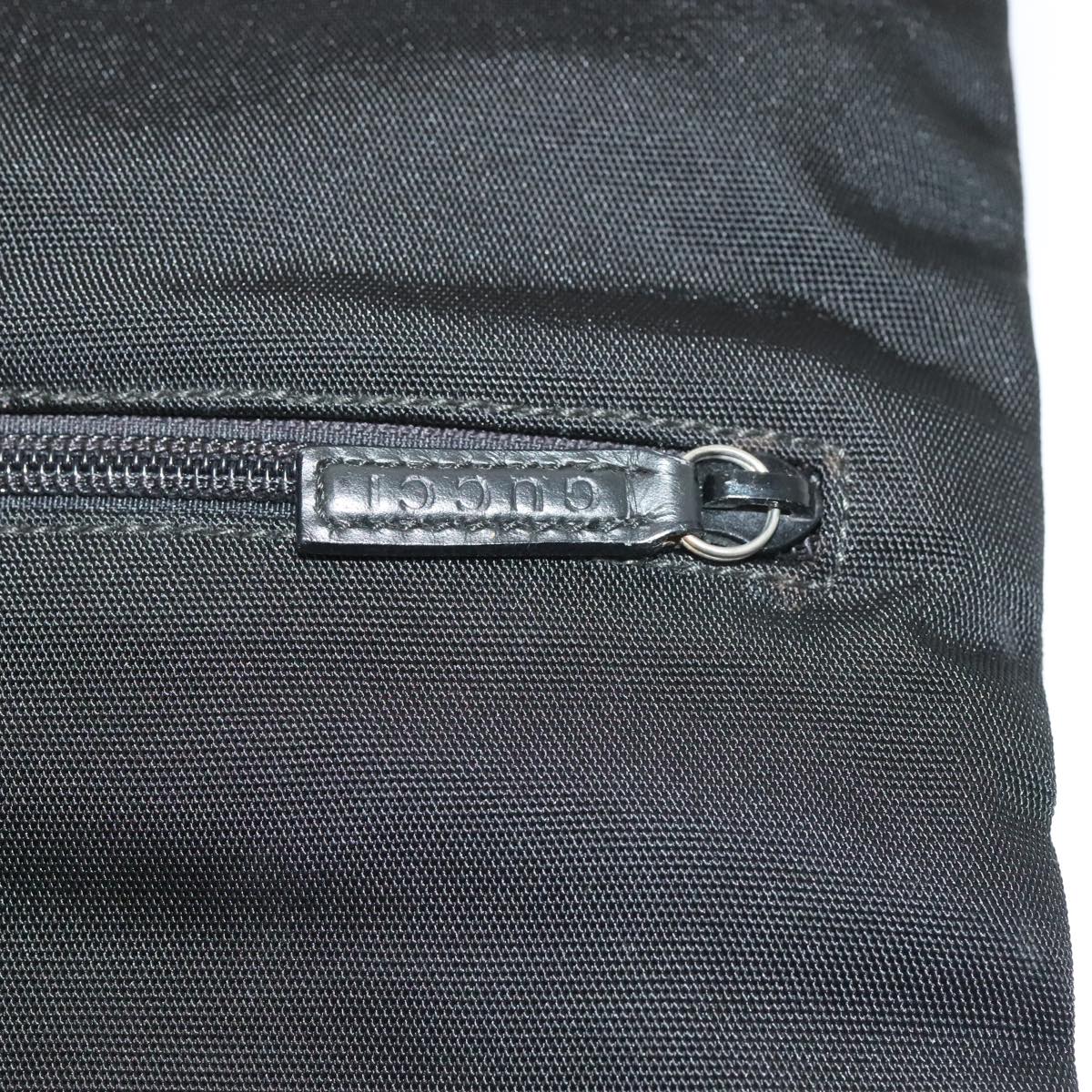 GUCCI Garment Cover Nylon Black Silver ti2059