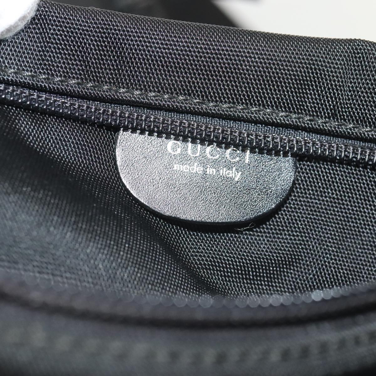 GUCCI Garment Cover Nylon Black Silver ti2059