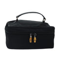 GUCCI Vanity Bamboo Pouch Nylon Black Silver 032 1956 0150 ti2061