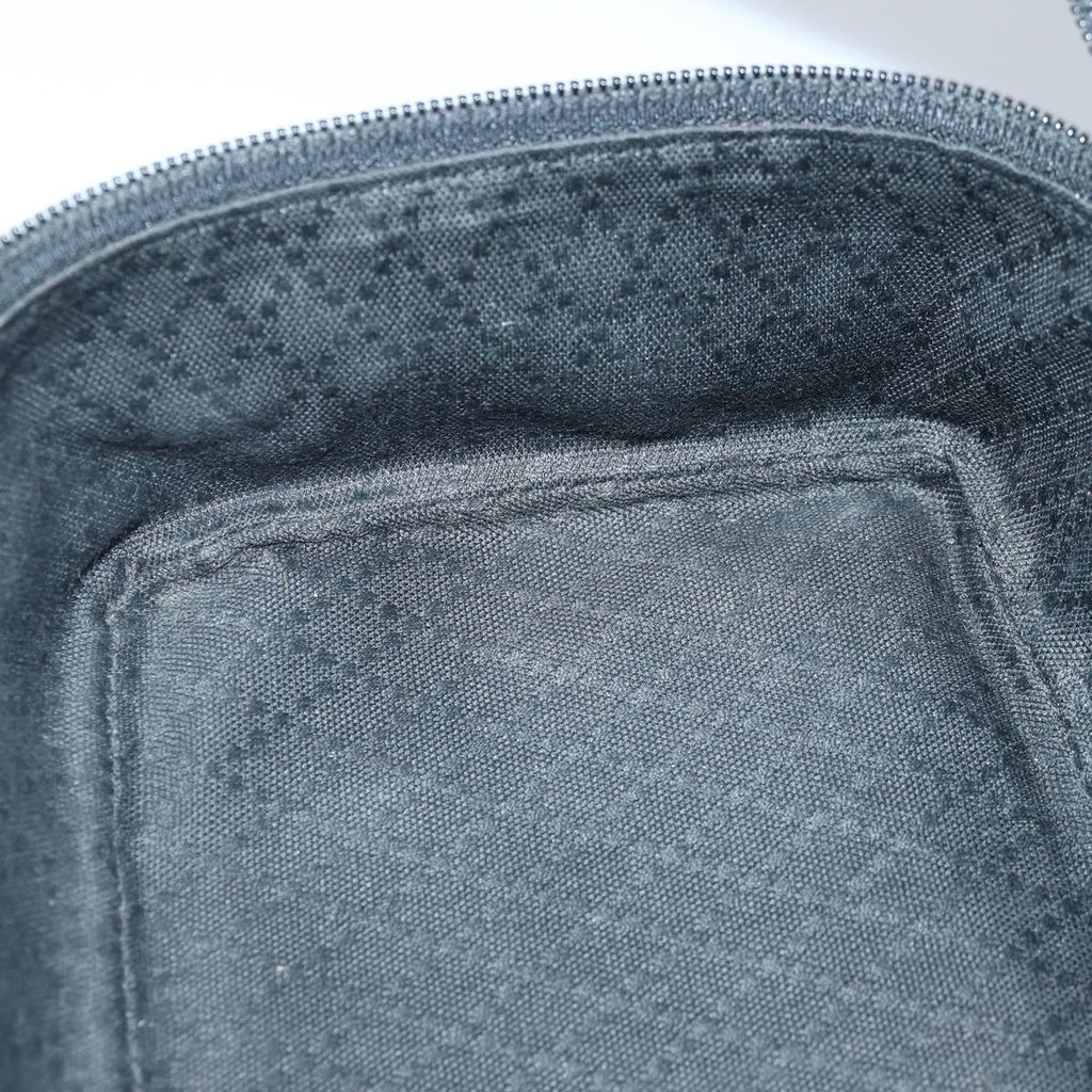 GUCCI Vanity Bamboo Pouch Nylon Black Silver 032 1956 0150 ti2061