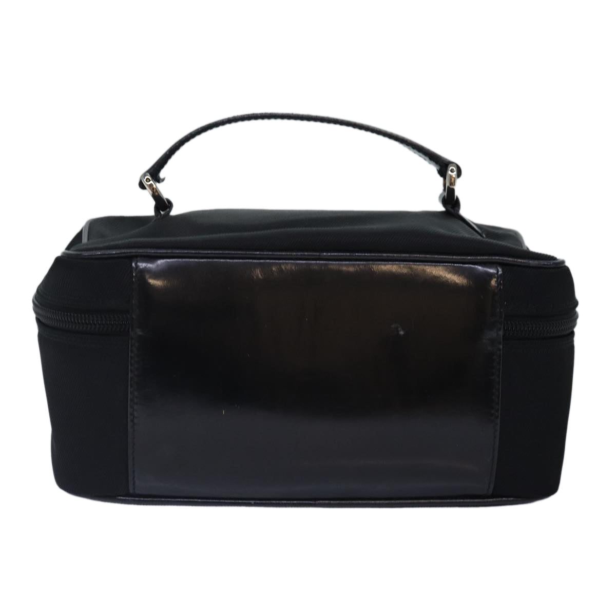 GUCCI Vanity Bamboo Pouch Nylon Black Silver 032 1956 0150 ti2061