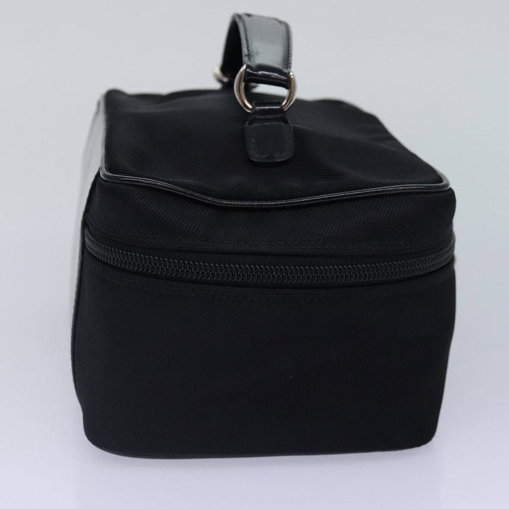 GUCCI Vanity Bamboo Pouch Nylon Black Silver 032 1956 0150 ti2061