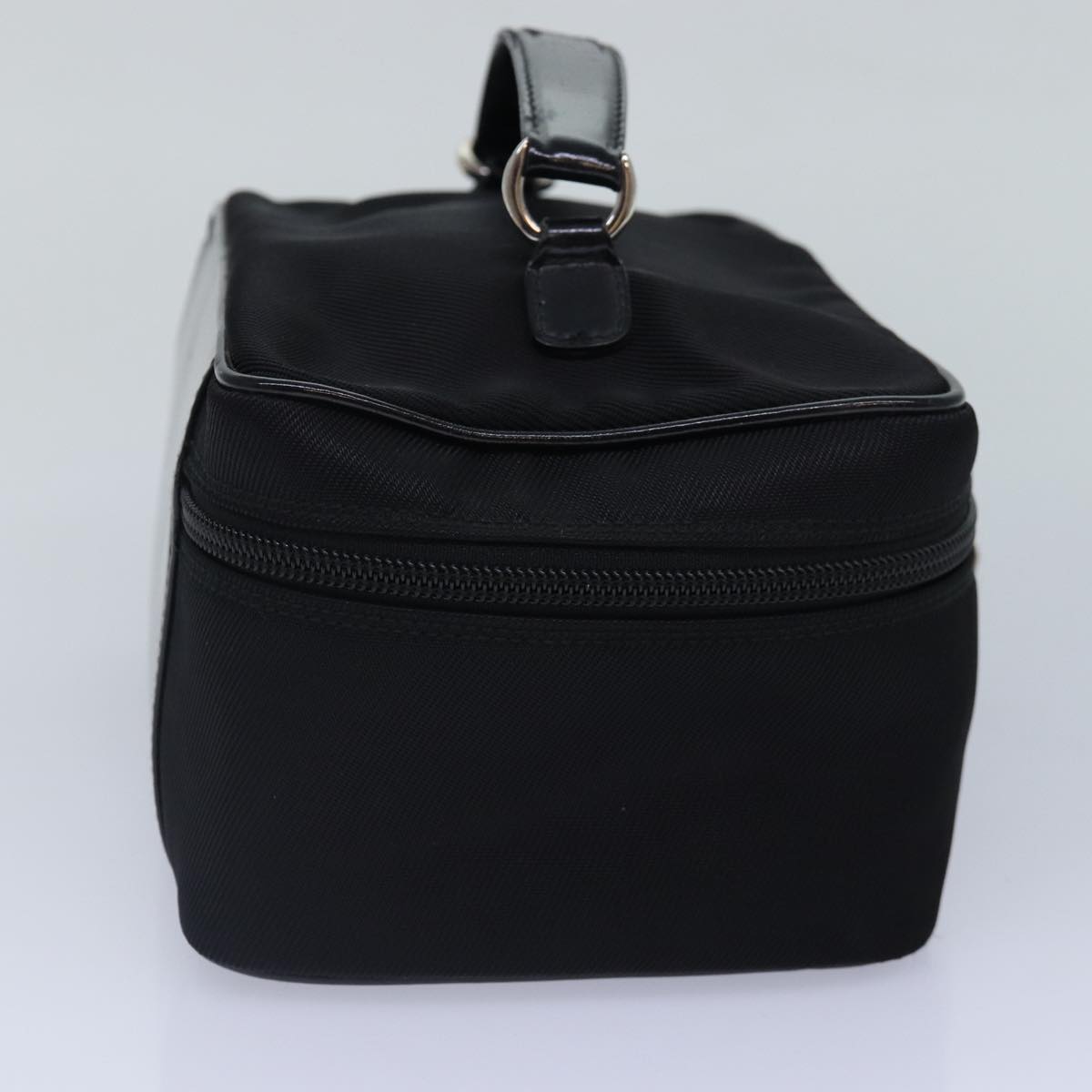 GUCCI Vanity Bamboo Pouch Nylon Black Silver 032 1956 0150 ti2061