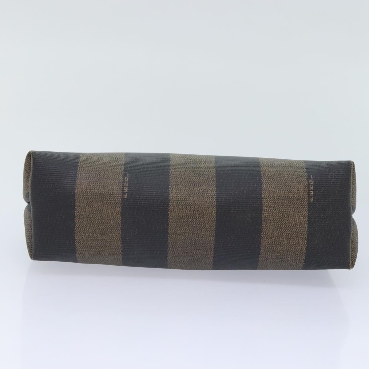 FENDI Pecan Canvas Pouch Black Brown gold ti2082