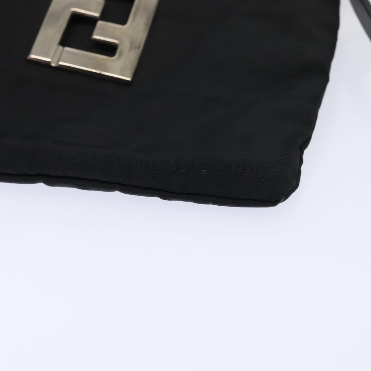 FENDI Zucca Canvas Shoulder Bag Nylon Black ti2102