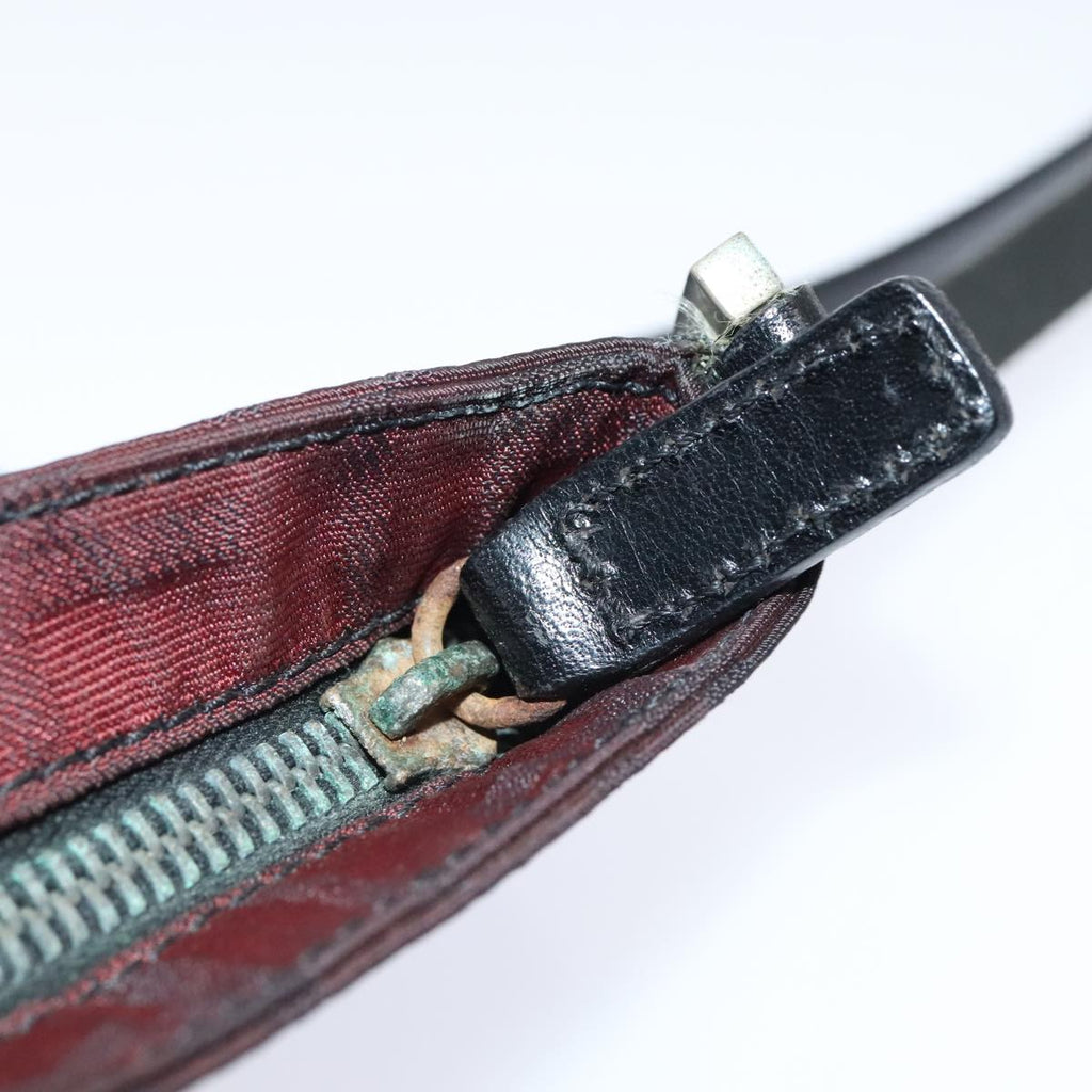 FENDI Zucca Canvas Shoulder Bag Nylon Black ti2102