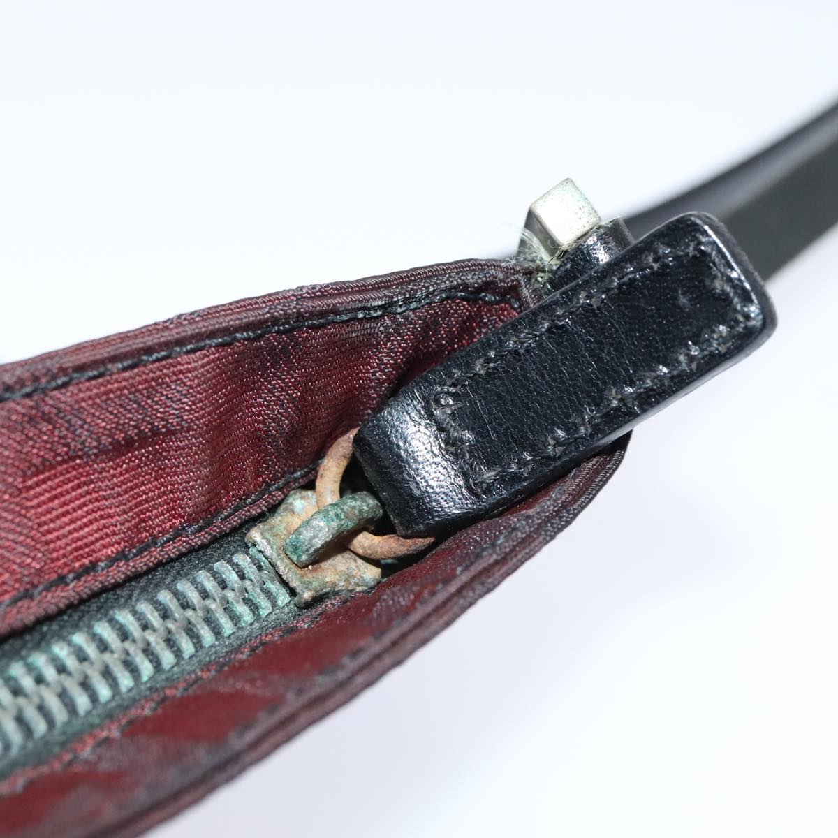 FENDI Zucca Canvas Shoulder Bag Nylon Black ti2102