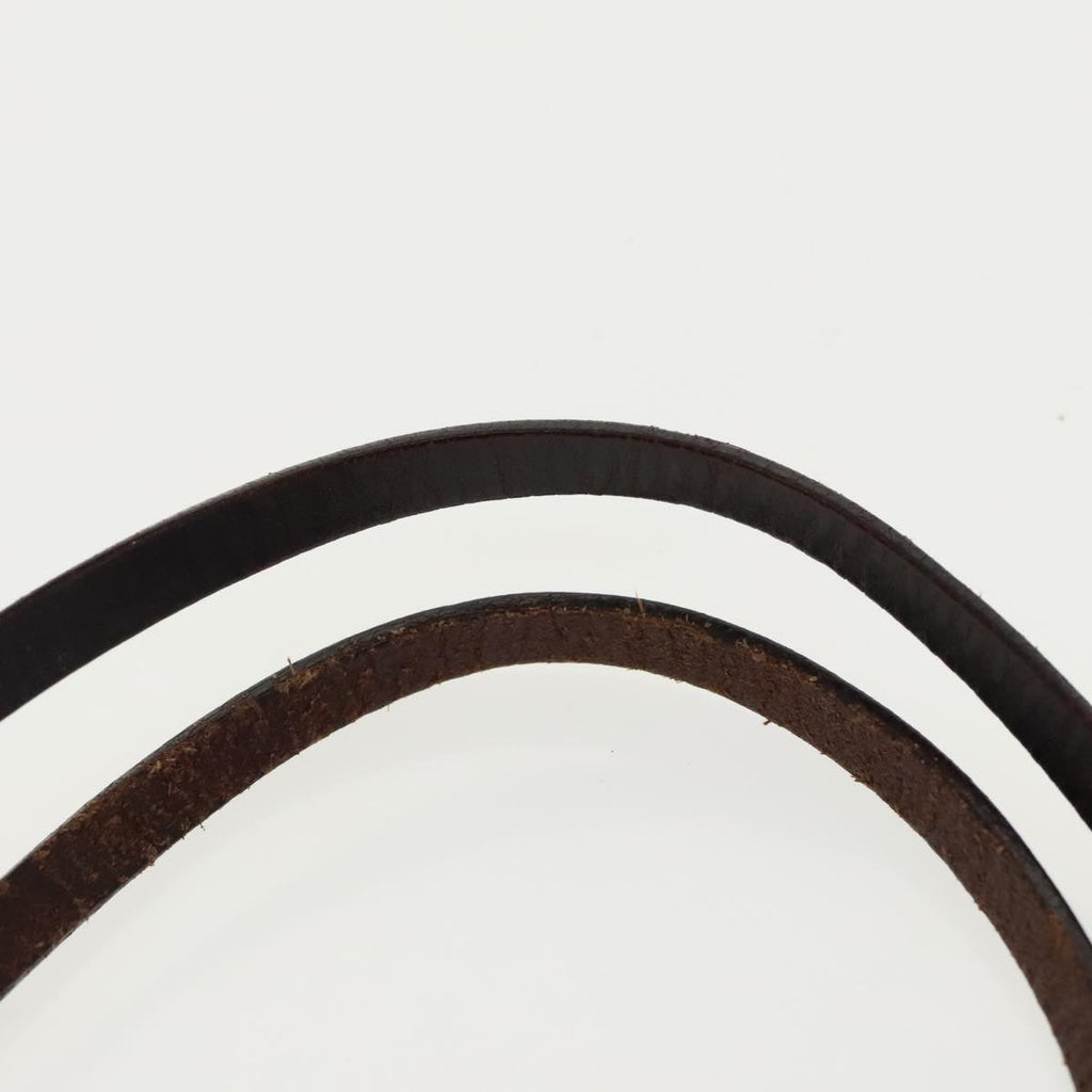 FENDI Hand Bag Nylon Khaki Brown Silver ti2137