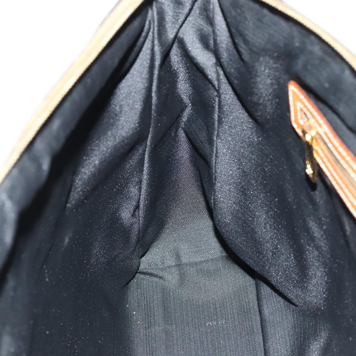 FENDI Pecan Canvas Boston Bag Brown Black Gold ti2145
