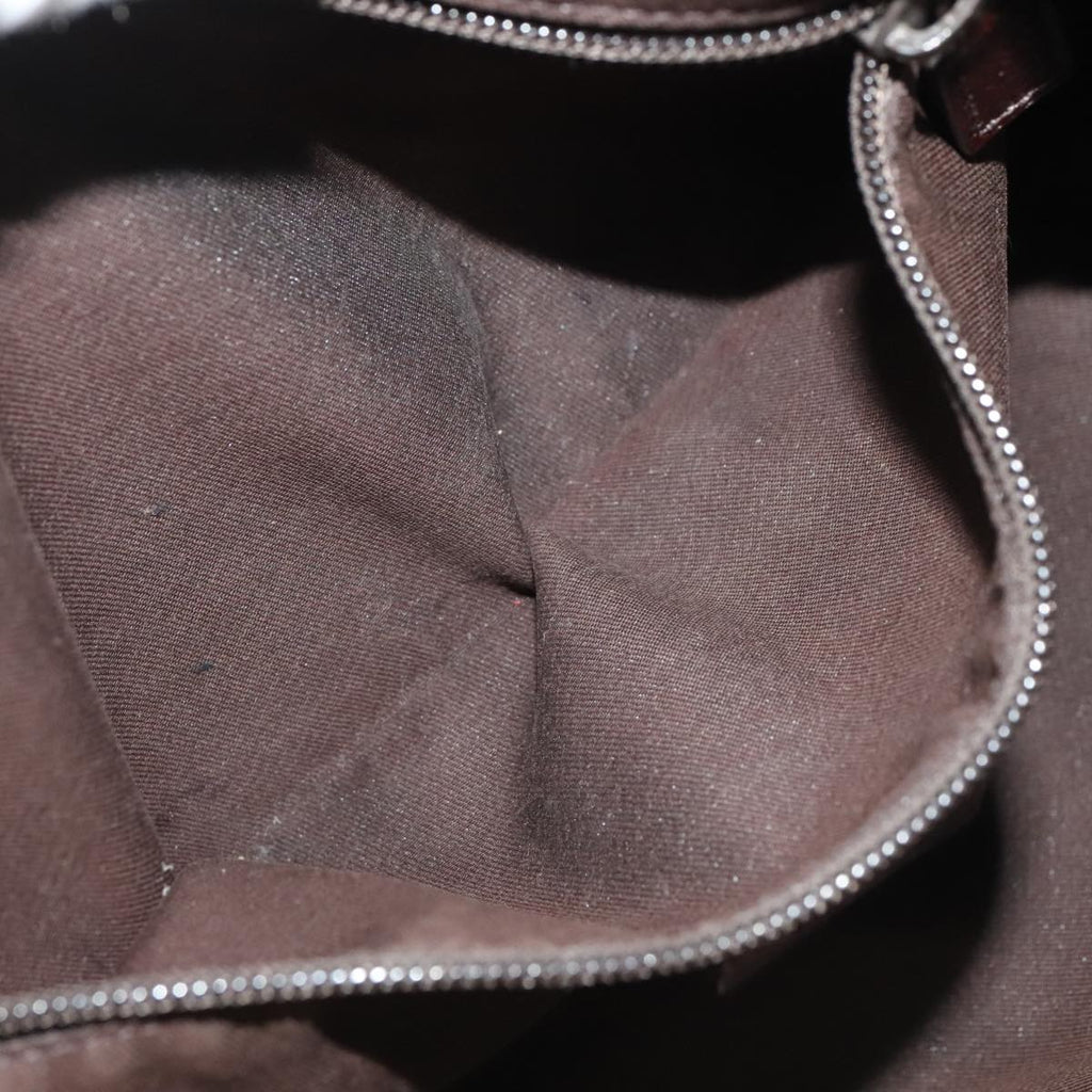 GUCCI GG Canvas Web Sherry Line Shoulder Bag Beige Silver 181092 ti2224