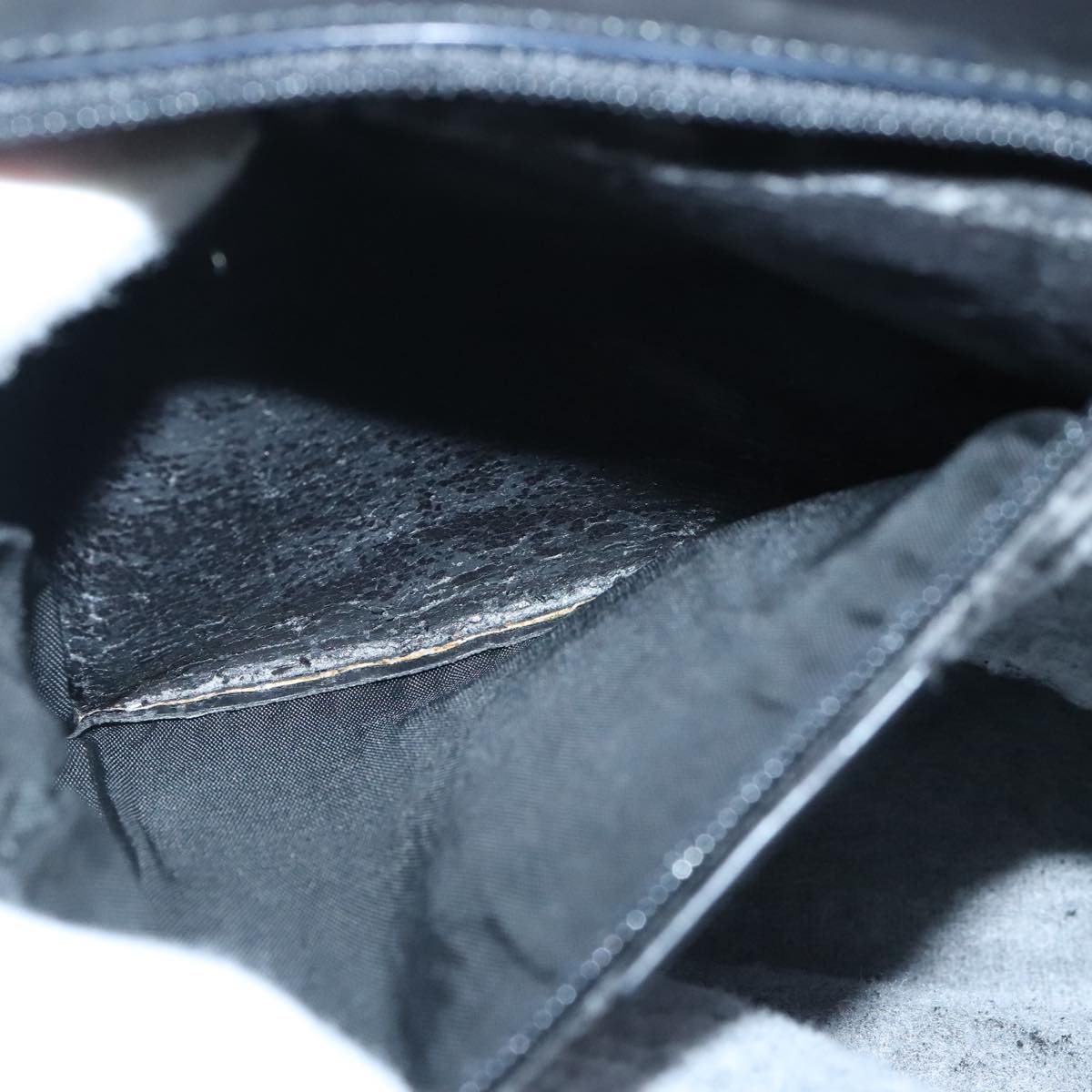 GUCCI Shoulder Bag Nylon Black Gold ti2230