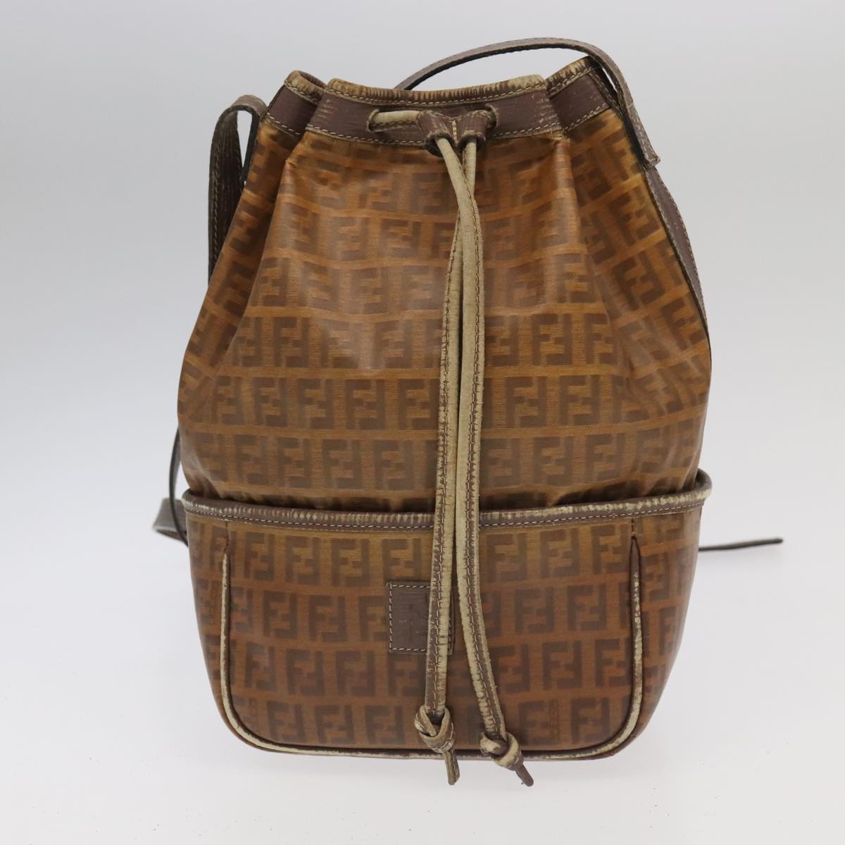 FENDI GUCCI Burberry Zucchino Bag Canvas PVC Enamel 3Set Black Brown ti2285