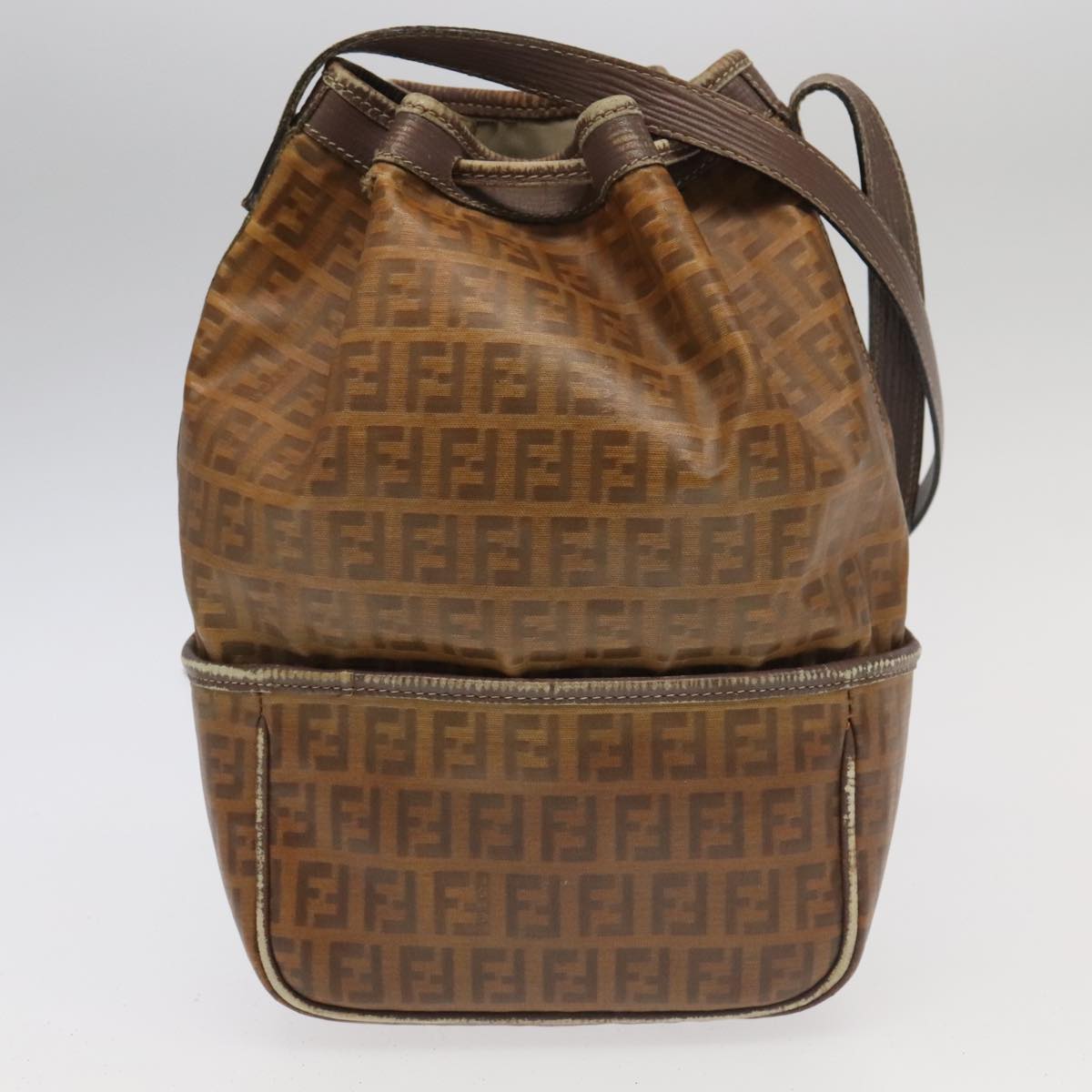 FENDI GUCCI Burberry Zucchino Bag Canvas PVC Enamel 3Set Black Brown ti2285