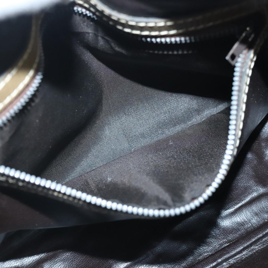 FENDI Zucchino Canvas Shoulder Bag Canvas Brown ti2303