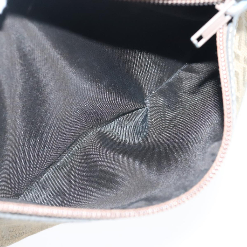 FENDI Zucchino Canvas Shoulder Bag Canvas Brown ti2303