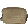 FENDI Zucchino Canvas Shoulder Bag Canvas Brown ti2303