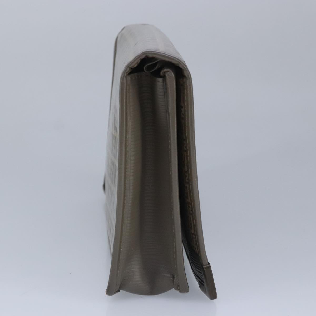 FENDI Zucchino Canvas Clutch Bag Coated Canvas Brown ti2310