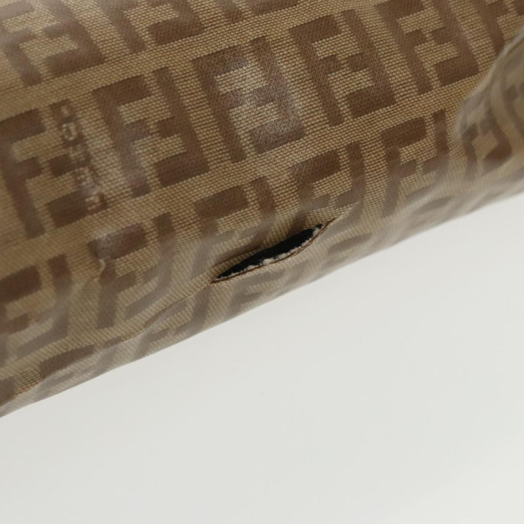 FENDI Zucchino Canvas Clutch Bag Coated Canvas 2Set Brown ti2312