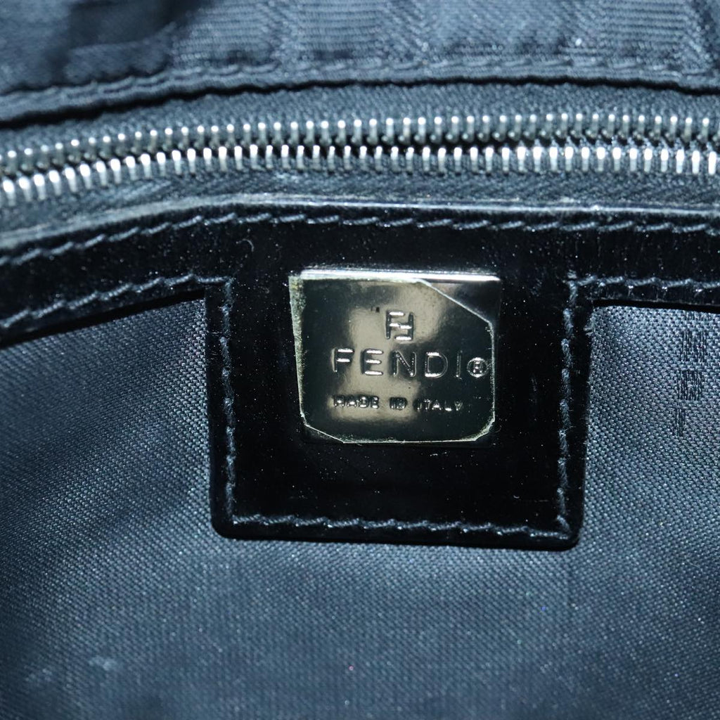 FENDI Zucca Canvas Hand Bag Nylon Black ti2314