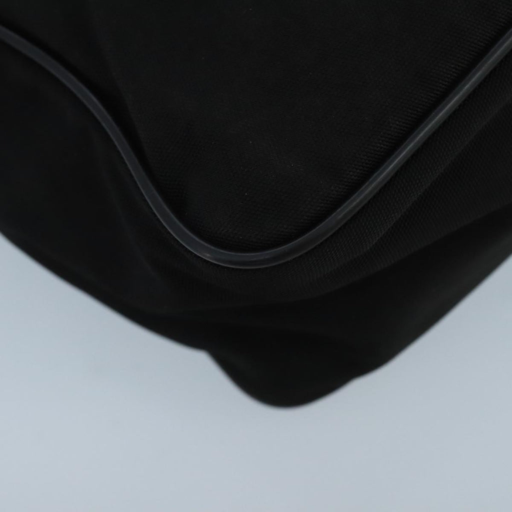 GUCCI Shoulder Bag Nylon Leather Black Silver 019 0375 ti2315