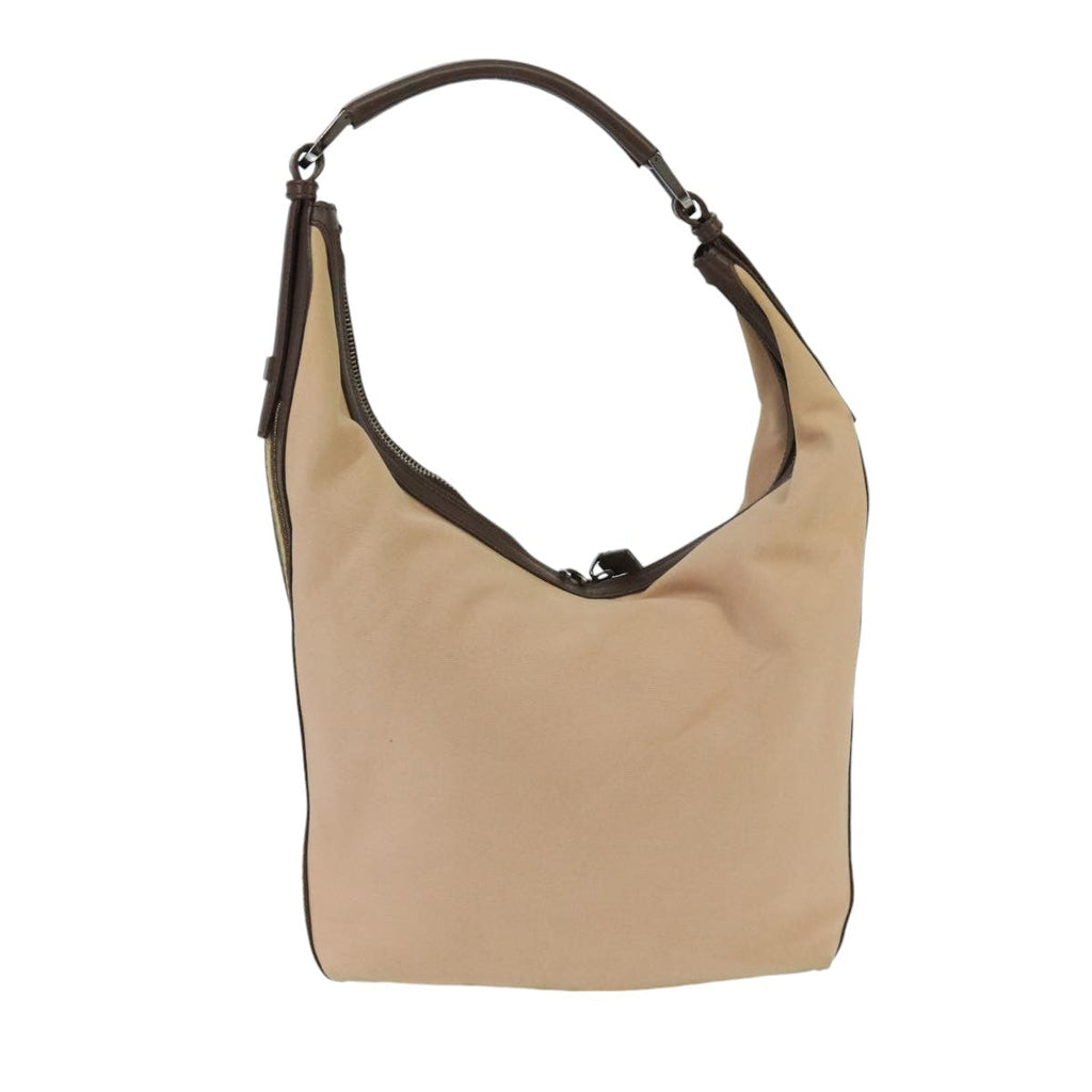 GUCCI Shoulder Bag Canvas Beige Brown Silver 001 4288 ti2331