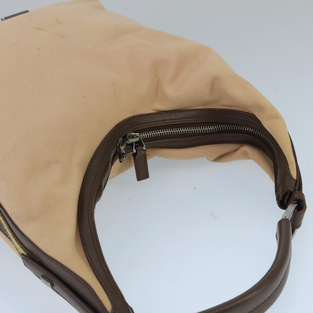 GUCCI Shoulder Bag Canvas Beige Brown Silver 001 4288 ti2331