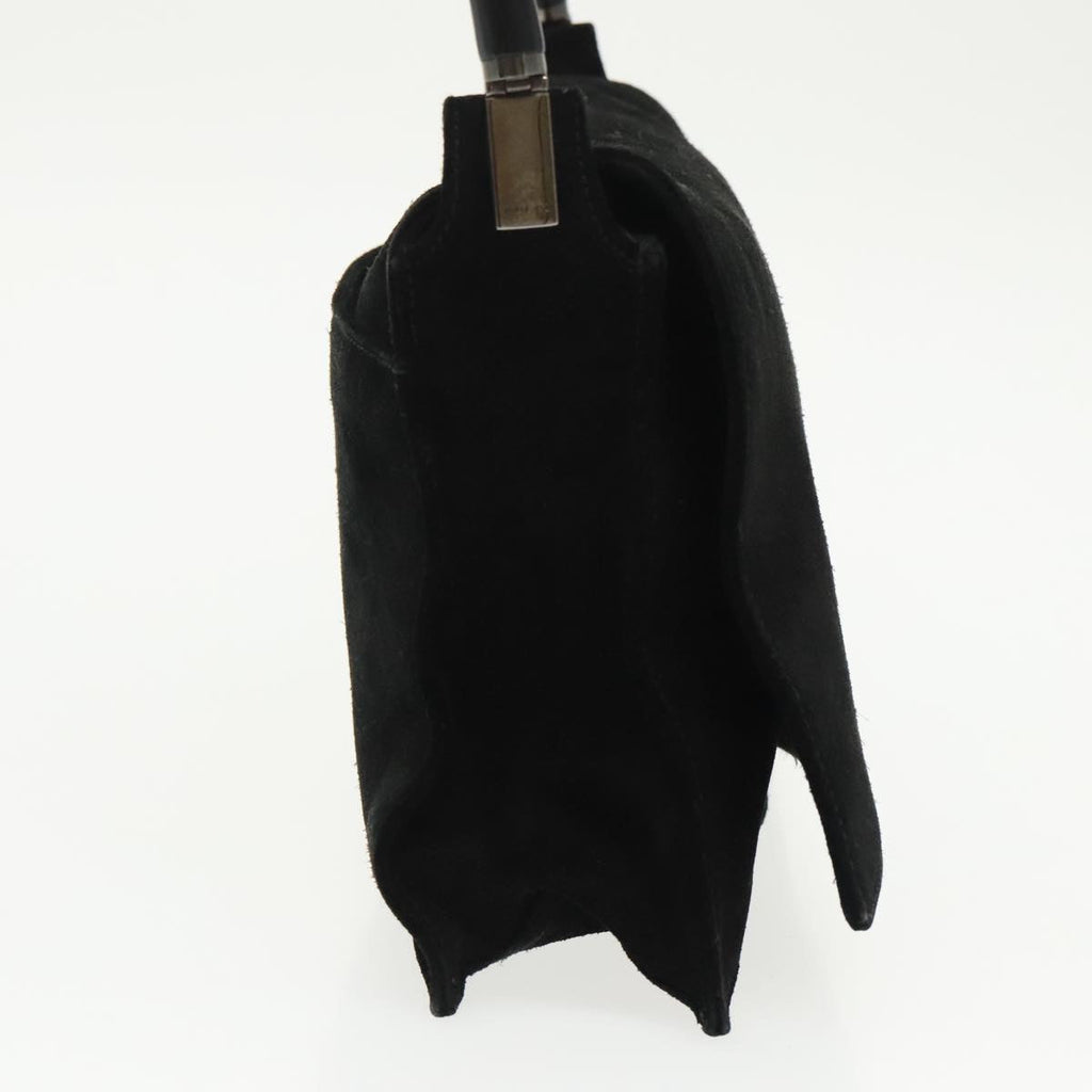 GUCCI Bamboo Shoulder Bag Suede Black 001 3239 ti2332