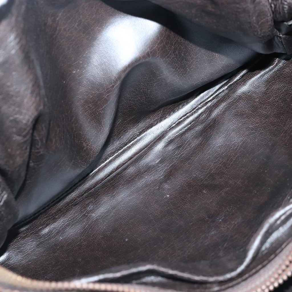 FENDI Zucca Canvas Shoulder Bag Canvas Brown ti2335