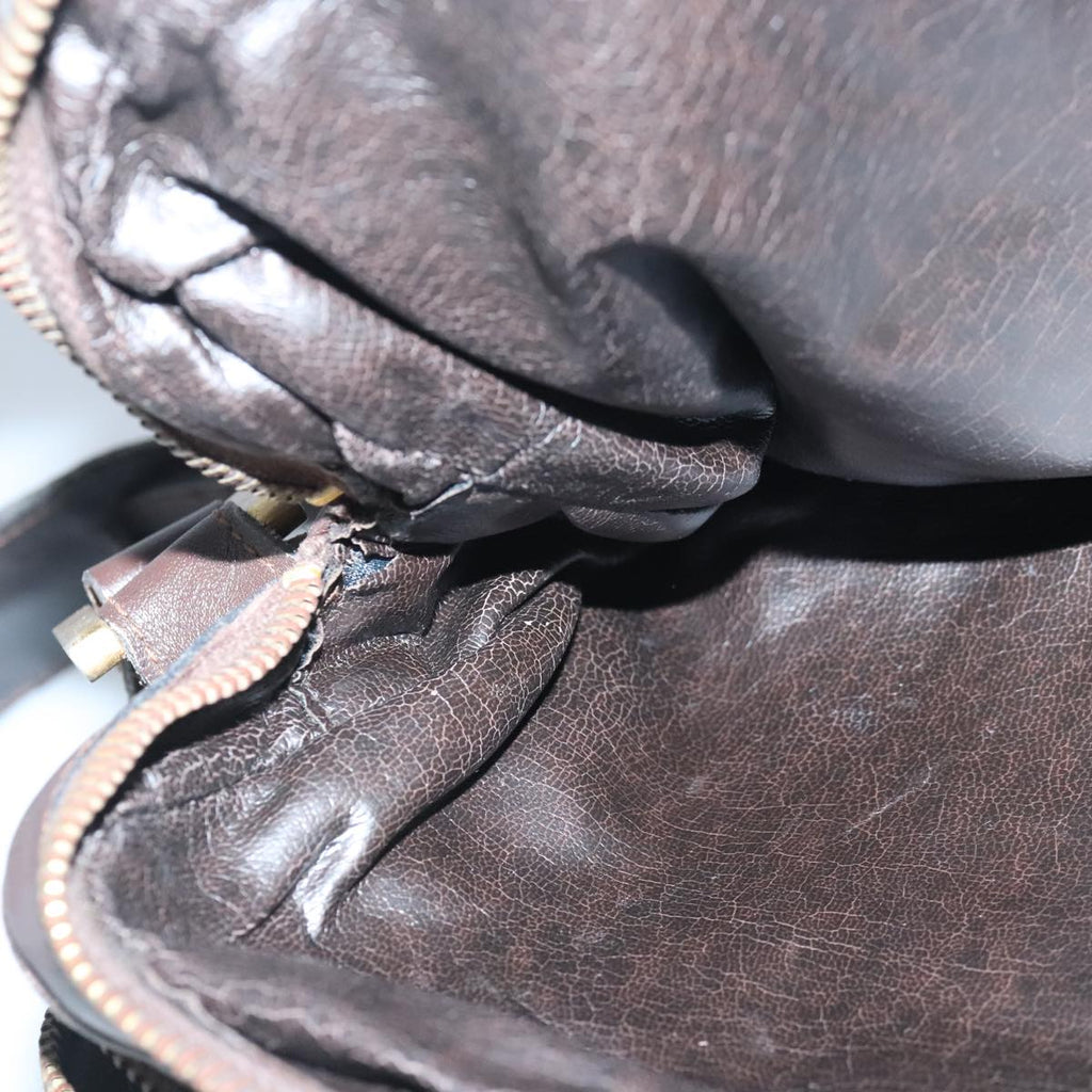 FENDI Zucca Canvas Shoulder Bag Canvas Brown ti2335