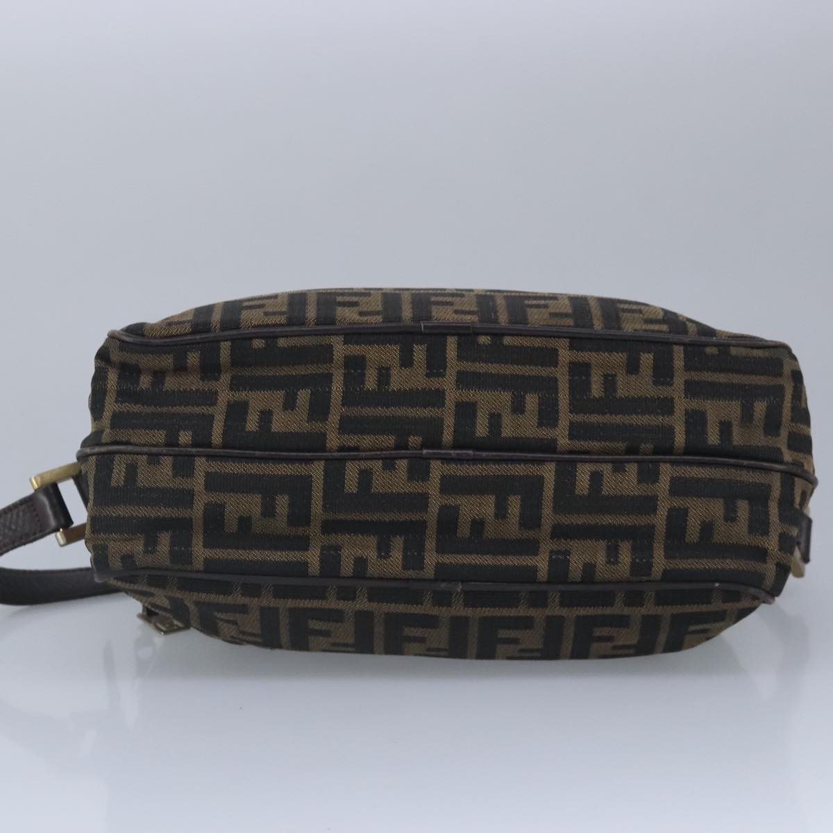 FENDI Zucca Canvas Shoulder Bag Canvas Brown ti2335