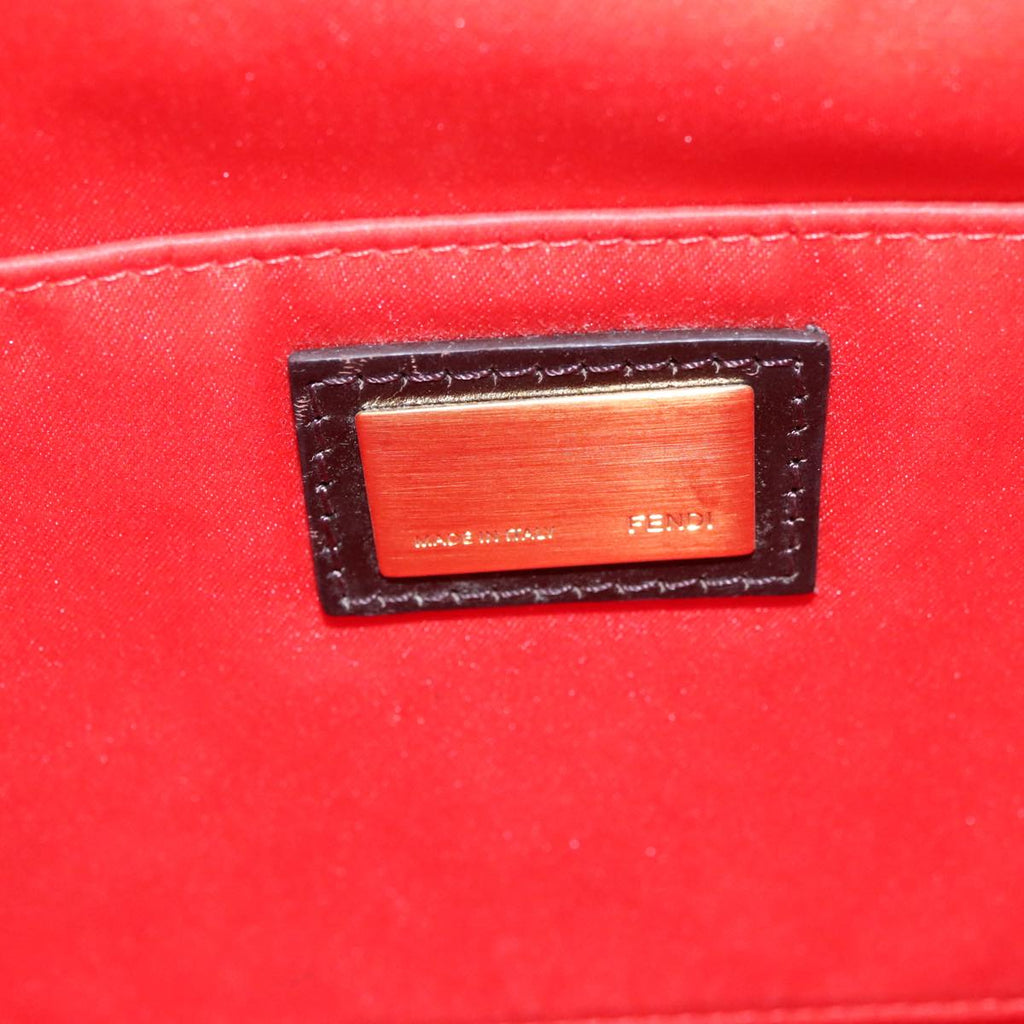 FENDI Zucca Canvas Clutch Bag Blue Gold ti2369