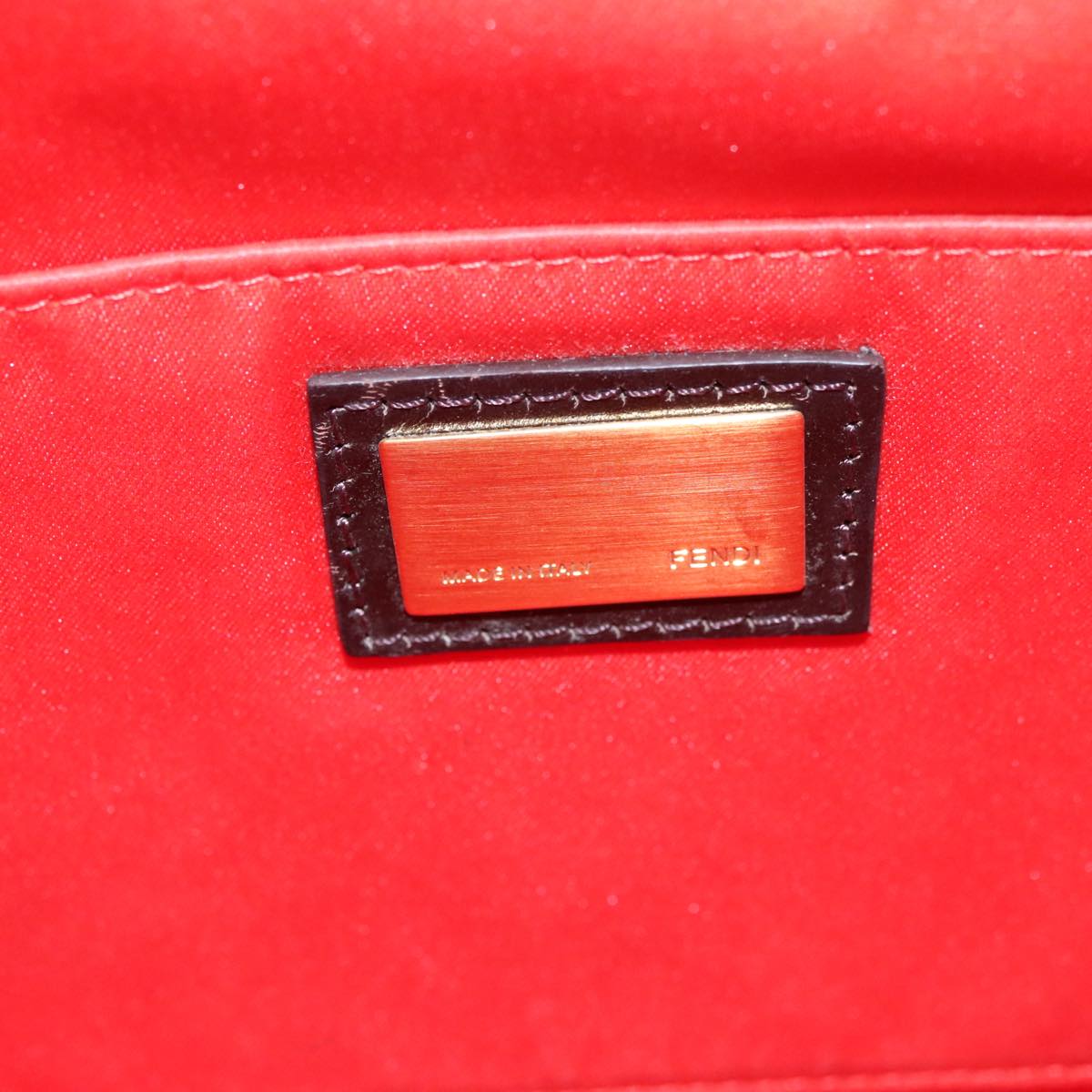 FENDI Zucca Canvas Clutch Bag Blue Gold ti2369