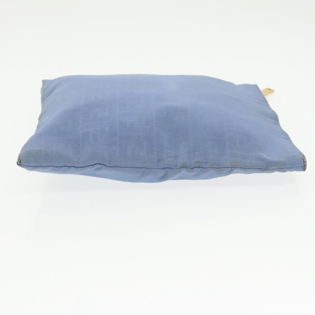 FENDI Zucca Canvas Clutch Bag Blue Gold ti2369