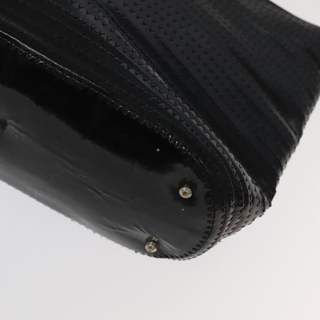 GUCCI Bamboo Shoulder Bag Nylon Suede 3Set Black ti2375