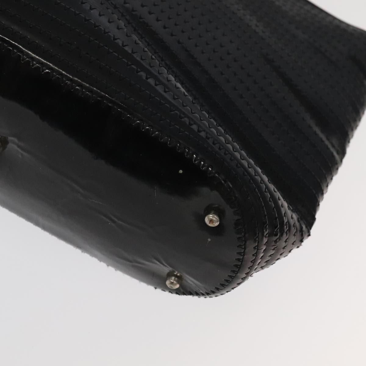GUCCI Bamboo Shoulder Bag Nylon Suede 3Set Black ti2375
