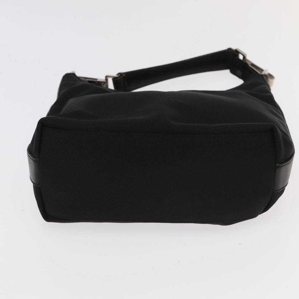 GUCCI Bamboo Shoulder Bag Nylon Suede 3Set Black ti2375