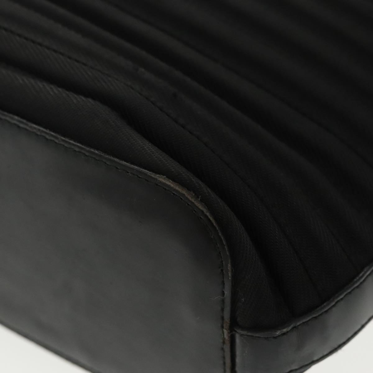 GUCCI Bamboo Hand Bag Nylon Black Silver 000 1705 0588 ti2378